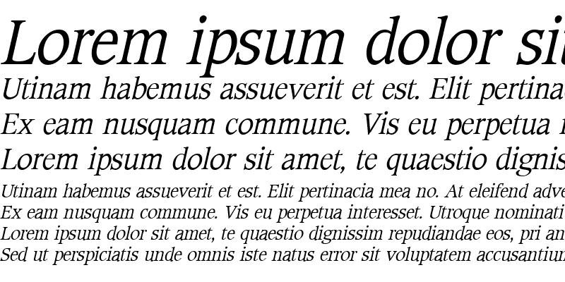 Sample of Cotlin Italic