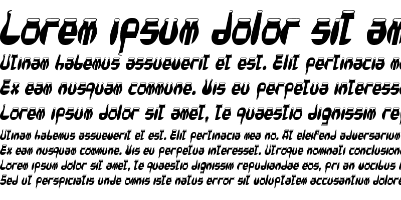 Sample of CotoCity Italic