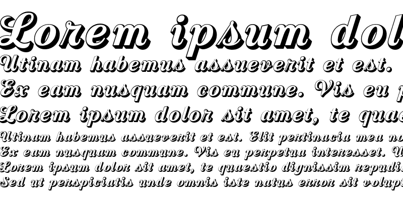 Sample of Country Western Script Open