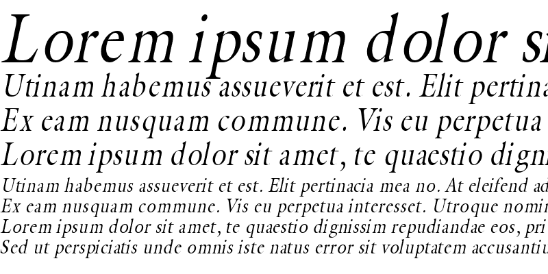 Sample of Coverdale-Condensed Italic