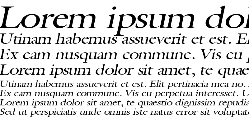 Sample of Coverdale-Extended Italic