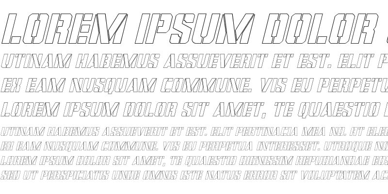 Sample of Covert Ops Outline Italic