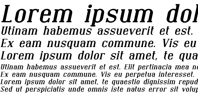 Sample of Covington Exp Bold Italic