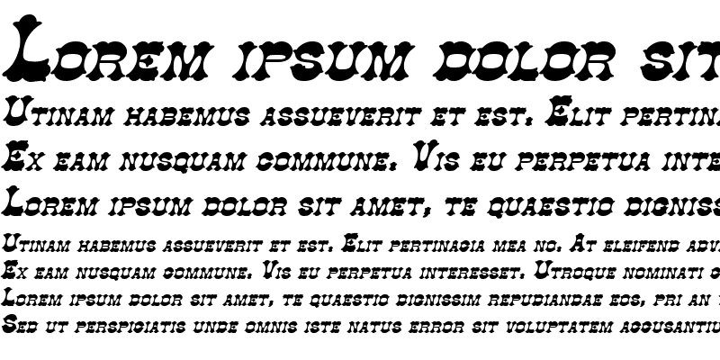 Sample of Cowboy Bold Italic