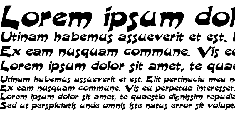 Sample of Crane-Extended Italic