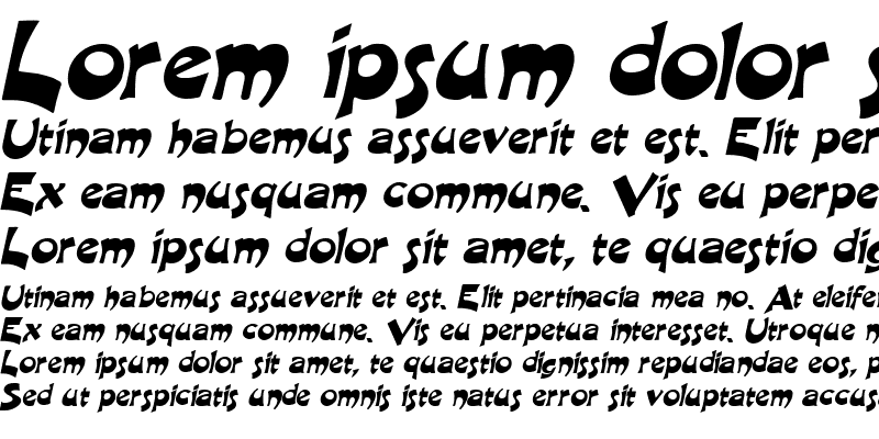 Sample of Crane Italic