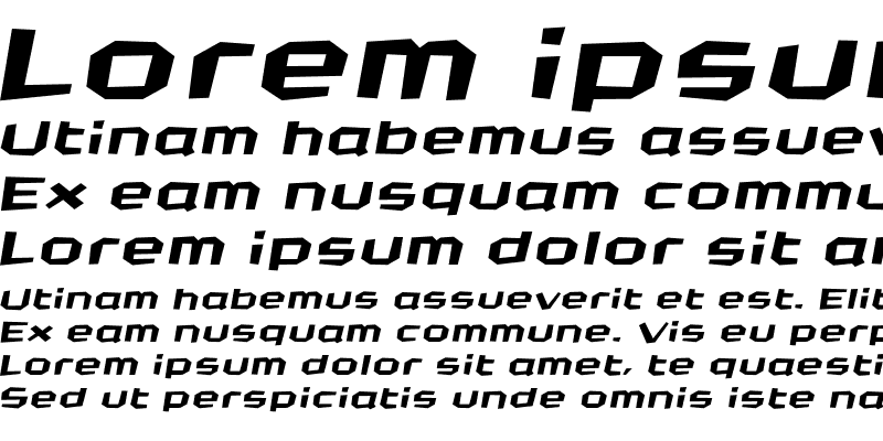 Sample of CrashBangWallop Medium Italic