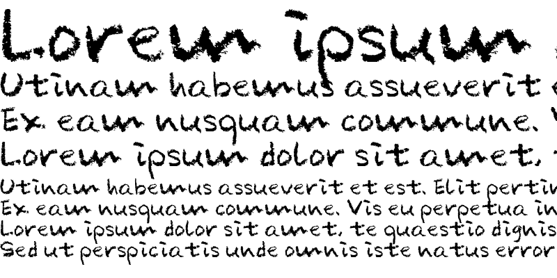 Sample of Crayon Alphabet