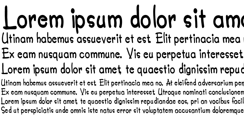 Sample of Crayon-Condensed Bold