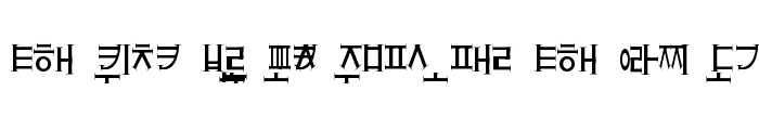 Preview of Crazy Hangul Regular