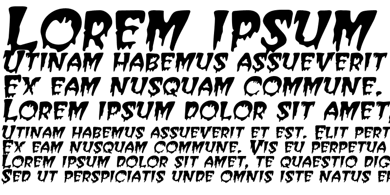 Sample of Creeper Italic