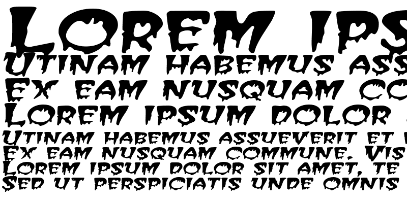 Sample of CreeperExtended Italic