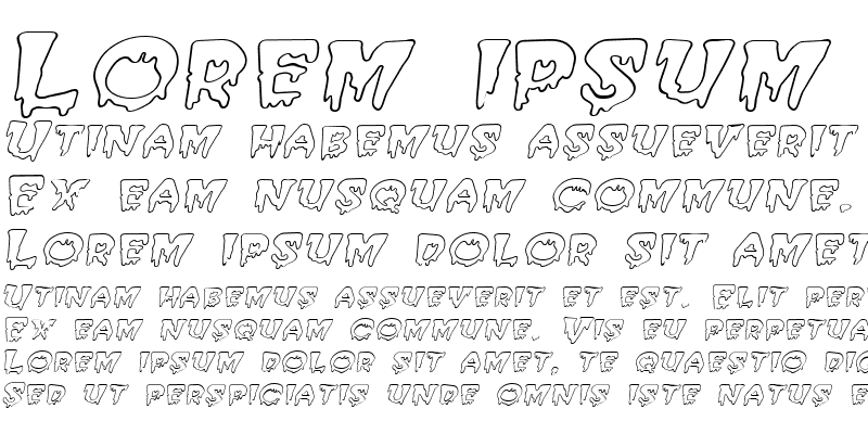 Sample of Creepy Hollow-Extended Italic