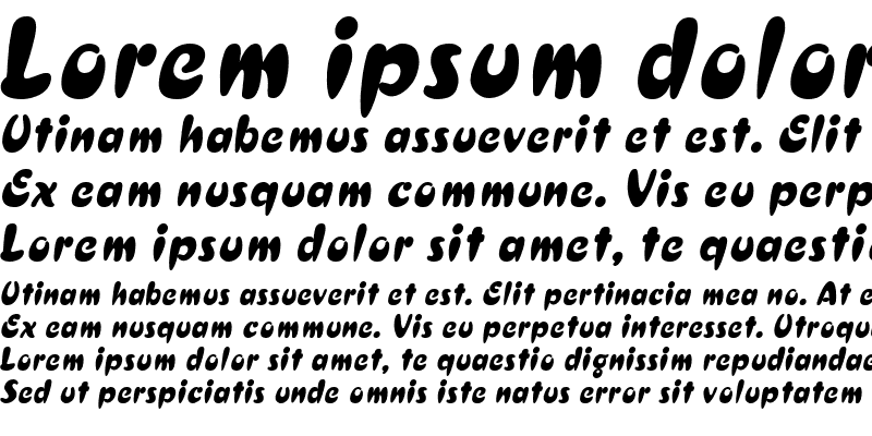 Sample of Crest Italic