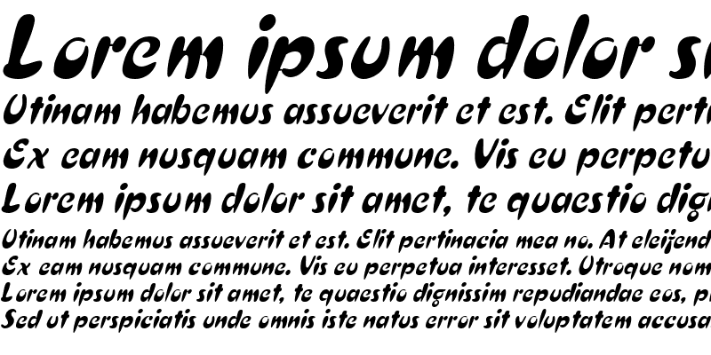 Sample of CrestThinHeavy Italic