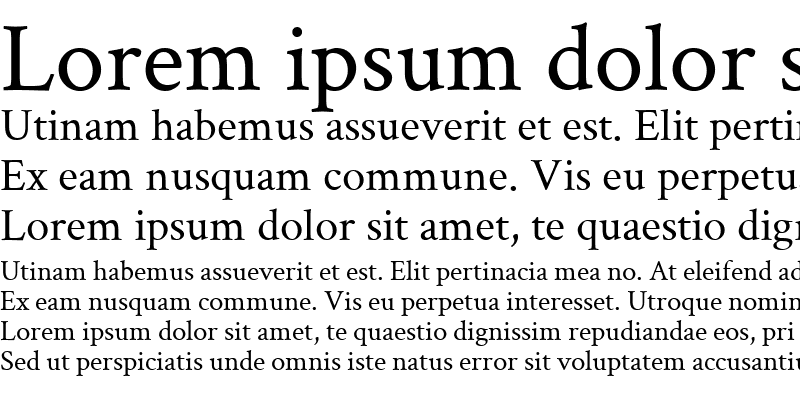 Sample of Crimson Text Roman