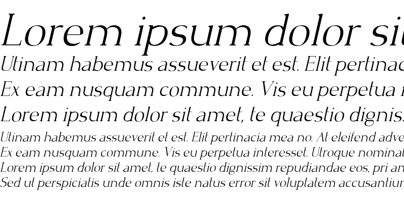 Sample of CrispLightC Italic