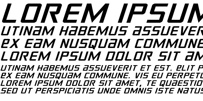 Sample of Crixus Expanded Italic