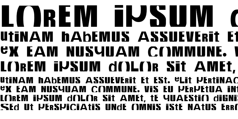 Sample of CropFont Regular