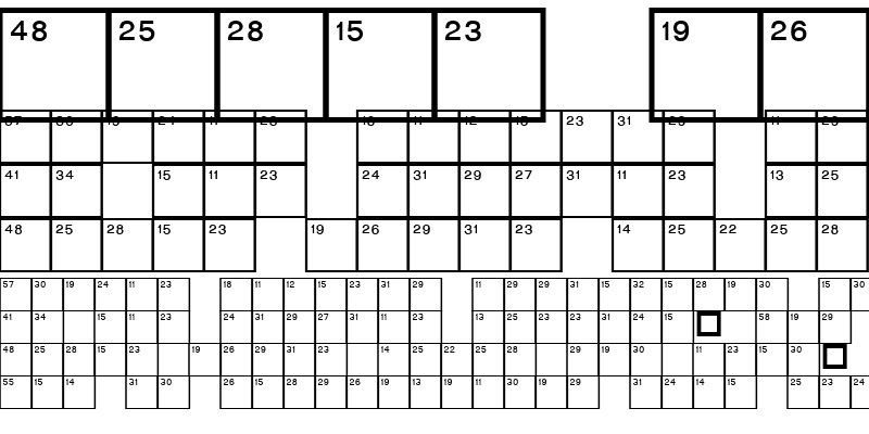 Sample of CrosswordLowNumbers