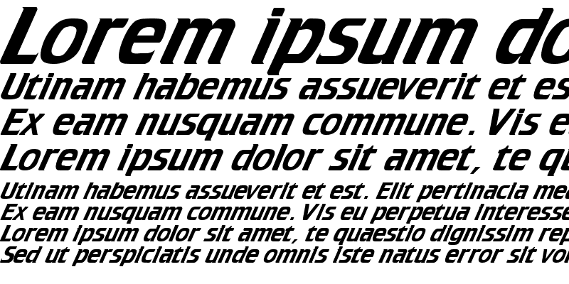 Sample of Cruiser Italic