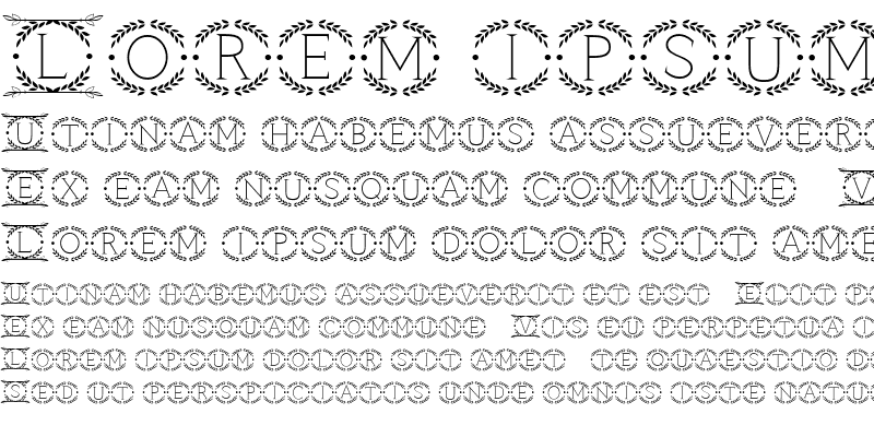 Sample of Cruncho Monogram Regular