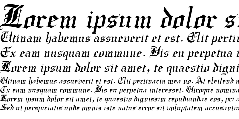 Sample of CrusaderGothic Italic