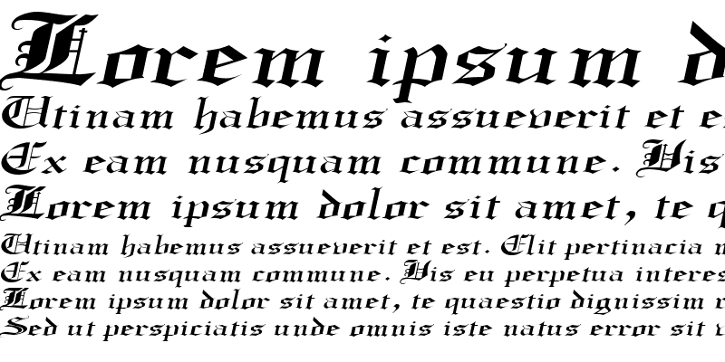 Sample of CrusaderGothicExtended Italic