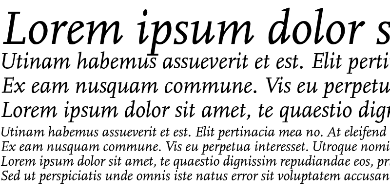 Sample of Cscala Italic