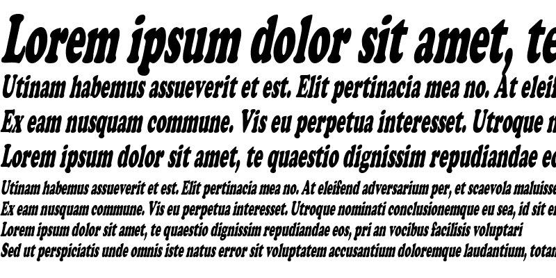 Sample of CupidCondensed Italic