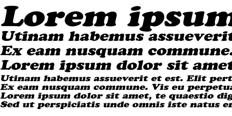 Sample of CupidWide Italic