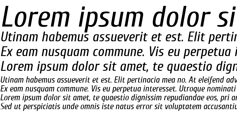 Sample of Cuprum Italic