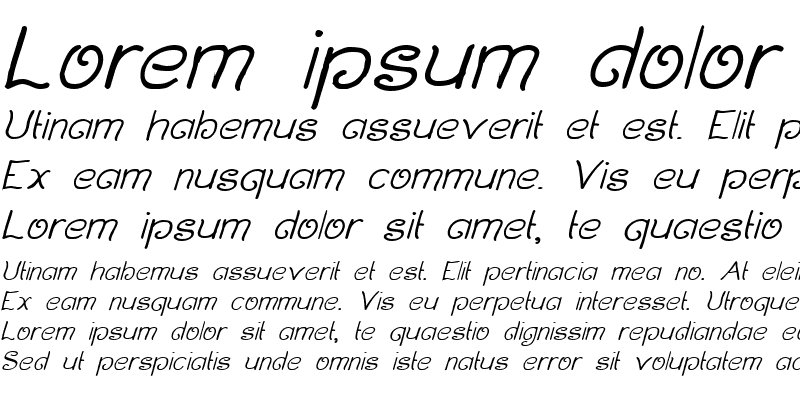 Sample of Curlmudgeon Italic Regular