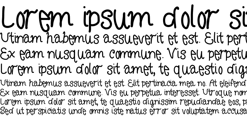 Sample of CurlyLetters