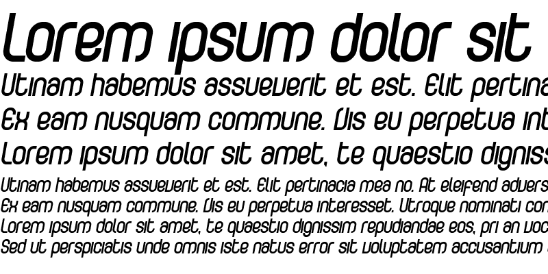 Sample of CurvatureBold Italic