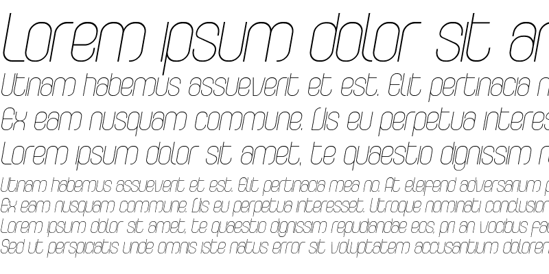 Sample of CurvatureFine Italic