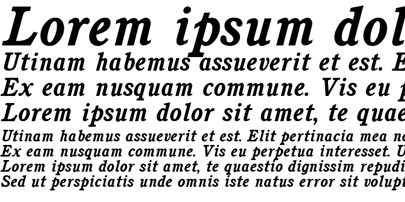 Sample of Cushing Bold Italic