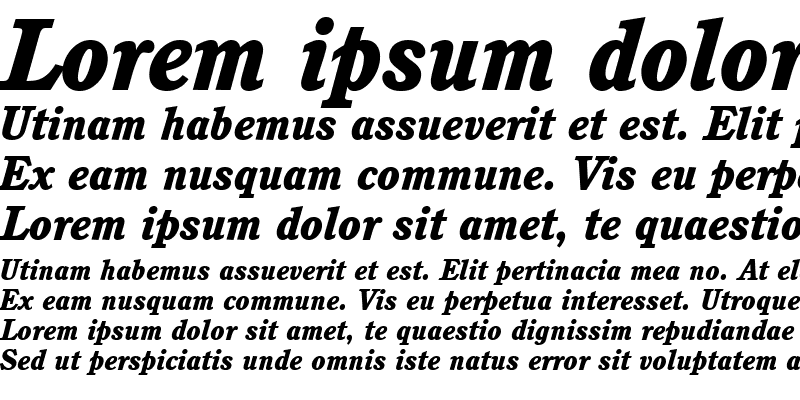 Sample of Cushing LT Medium Bold Italic