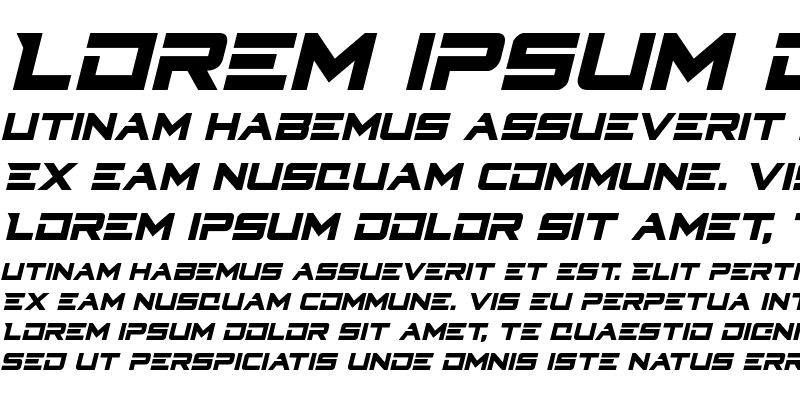 Sample of Cyberdyne Condensed Italic