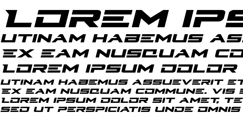 Sample of Cyberdyne Expanded Italic