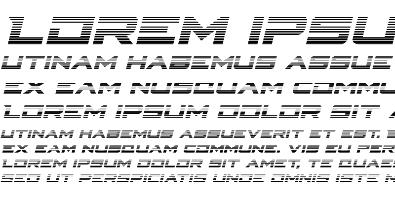 Sample of Cyberdyne Gradient Italic