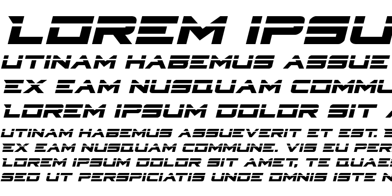 Sample of Cyberdyne Laser Italic