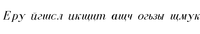 Preview of Cyrillic Normal-Italic