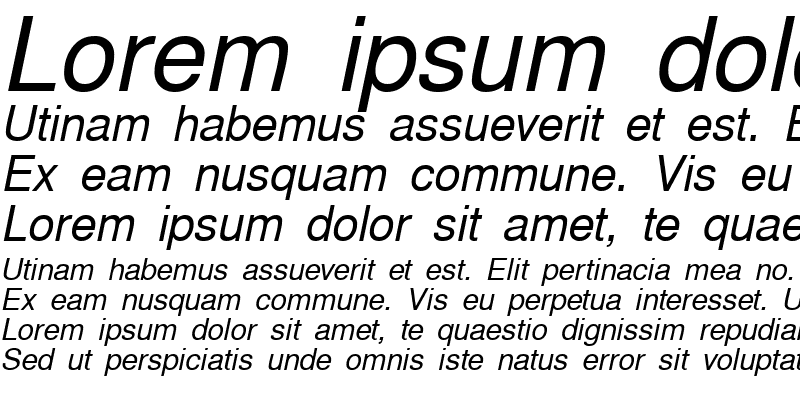 Sample of CyrillicEnglishSansSSK Italic