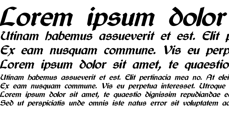 Sample of Cyrodiil Bold Italic