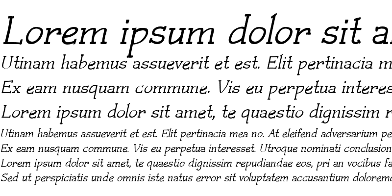 Sample of Czaristite Bold Italic