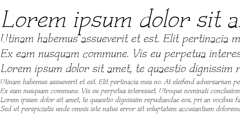 Sample of Czaristite Medium Italic