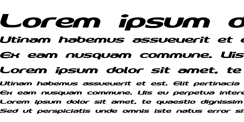 Sample of D3 Archism Italic