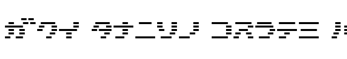 Preview of D3 DigiBitMapism Katakana Regular