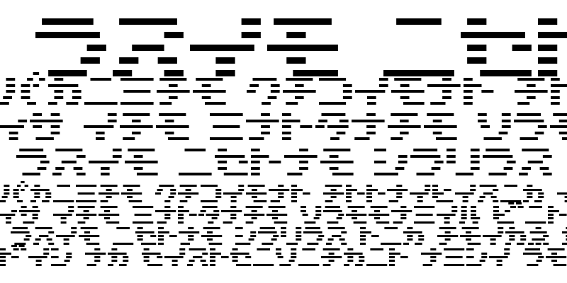 Sample of D3 DigiBitMapism Katakana Regular
